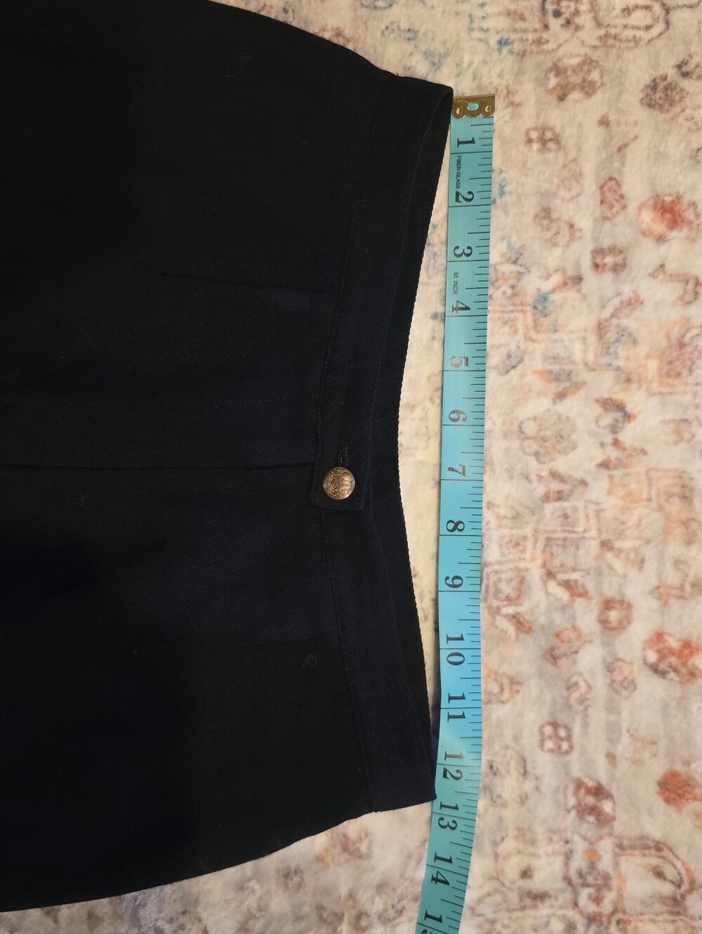 Lauren Ralph Lauren Wide Leg Wool Blend Dress Pants Trousers Navy Size 4 - Picture 7 of 9